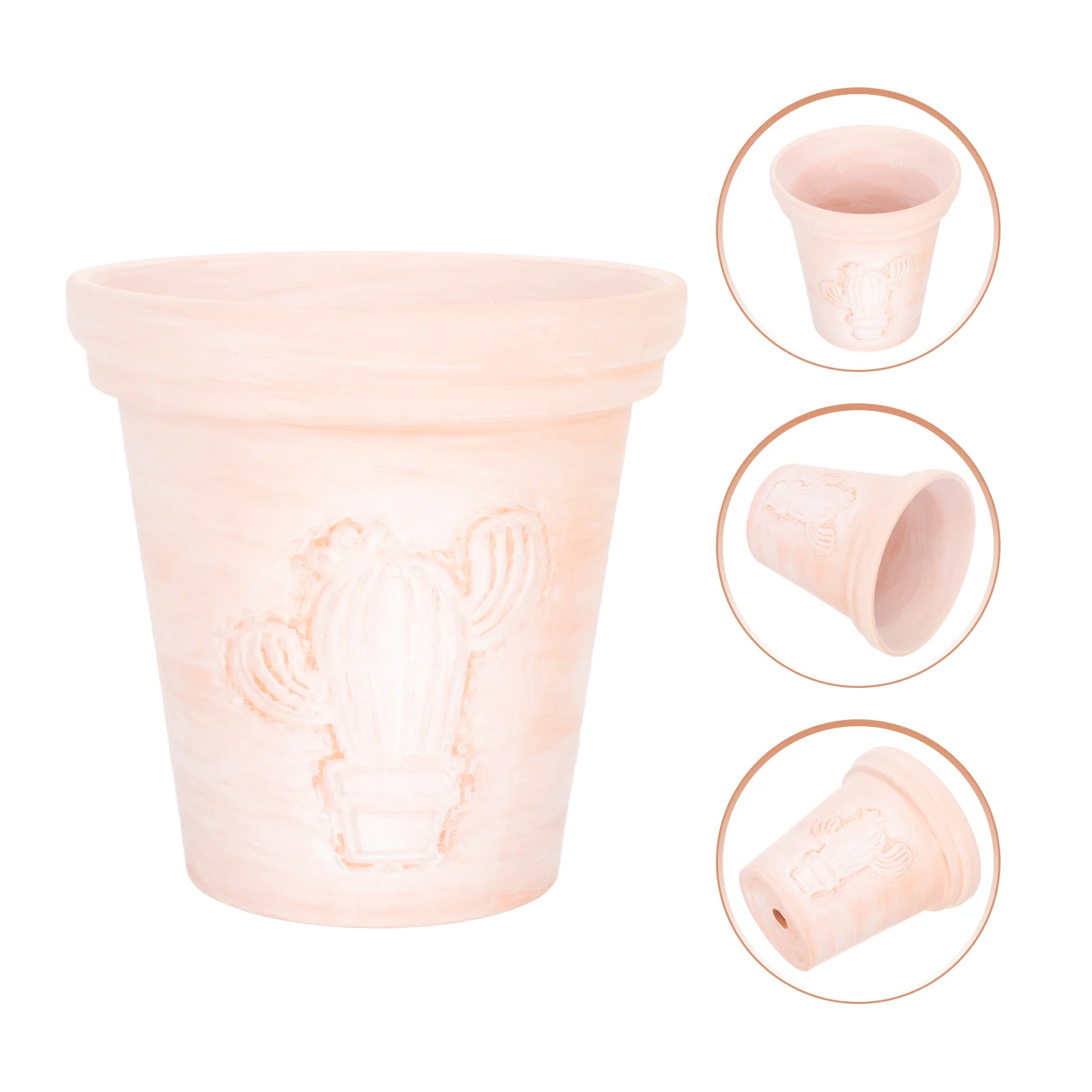 

Potpots Planter Flower Succulent Clay Pottery Garden Bonsai Scrap Collector Weedingholder Container Live Calathea Terracotta