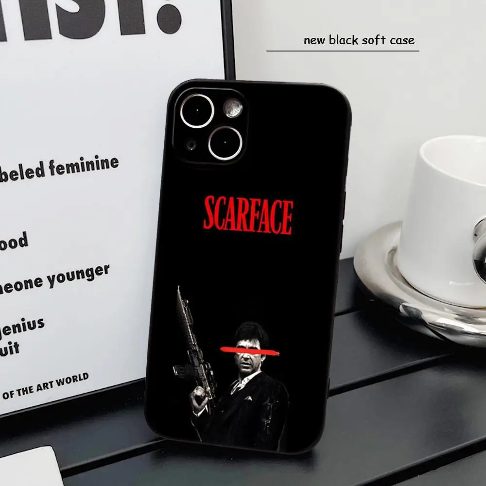 Классический противоударный чехол Tonny Montana Scarface для iPhone 17, 16, 15, 11, 12, 14, 13 Pro Max, Mini, X, XS, XR, 7 Plus, 16E Air (art.: 3920da9aa477c) - 3920da9aa477c
