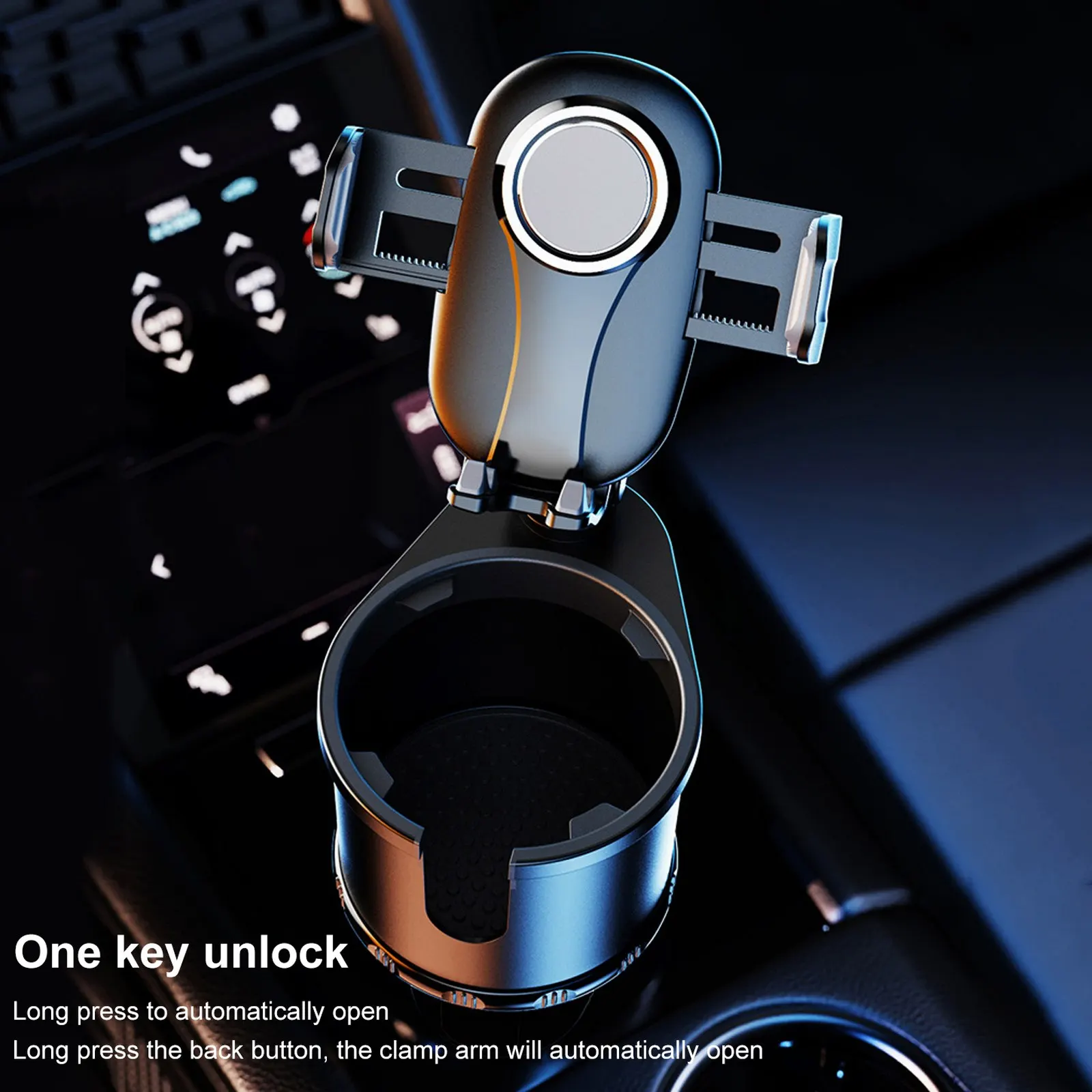 

Car 360-degree rotating water cup holder Car multi-function mobile phone holder Beverage coffee cup placement