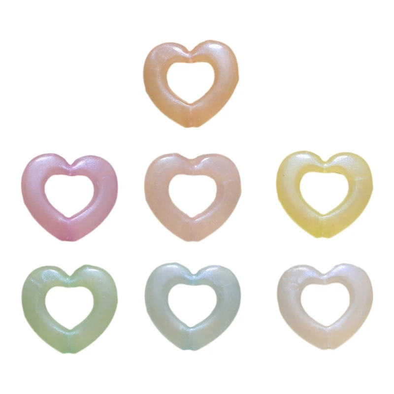 

Heart Pendants Hollow Heart Pendants Jewelry Making Accessories DIY Necklace Bracelet Supplies Resin Material for DIY 066C