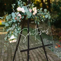 custom acrylic wedding welcome garden backdrop sign wedding decoration lucite sign board country wedding accessories