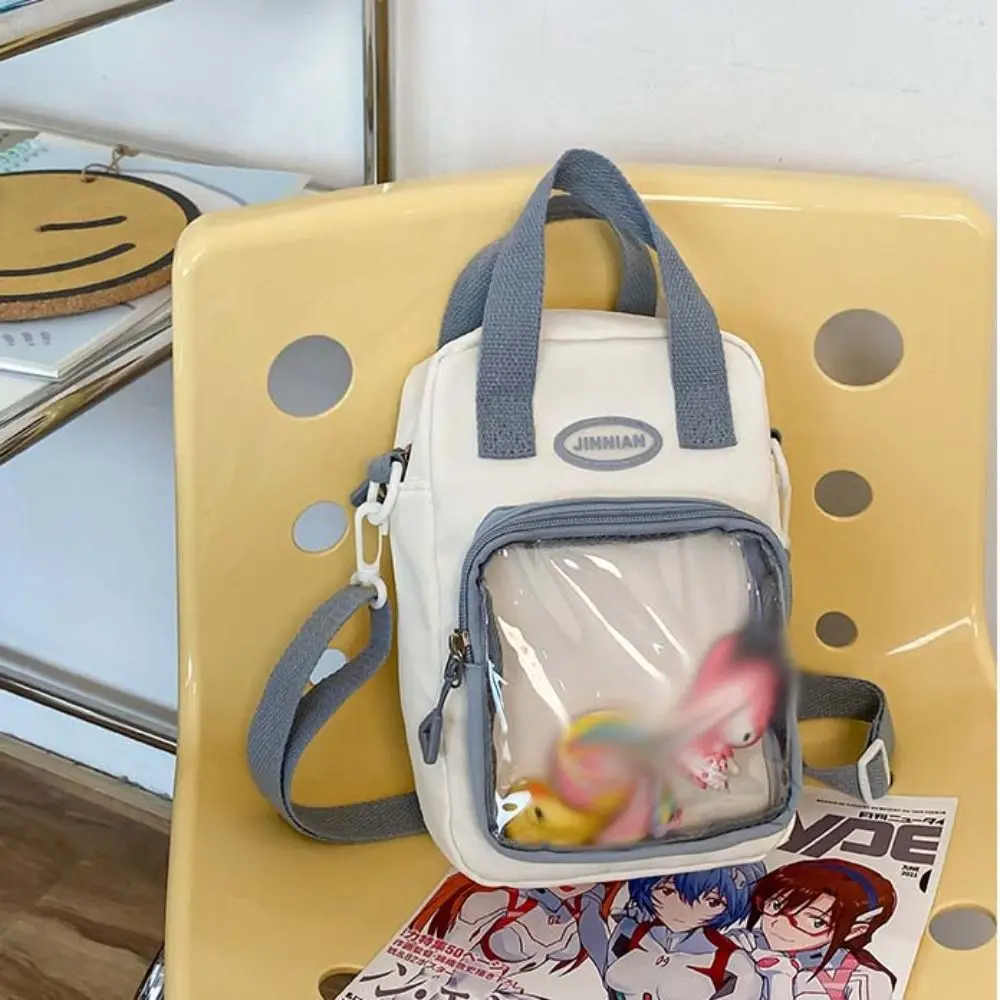 Молния контрастного цвета Itabag из искусственной кожи хлопок прозрачные сумки для