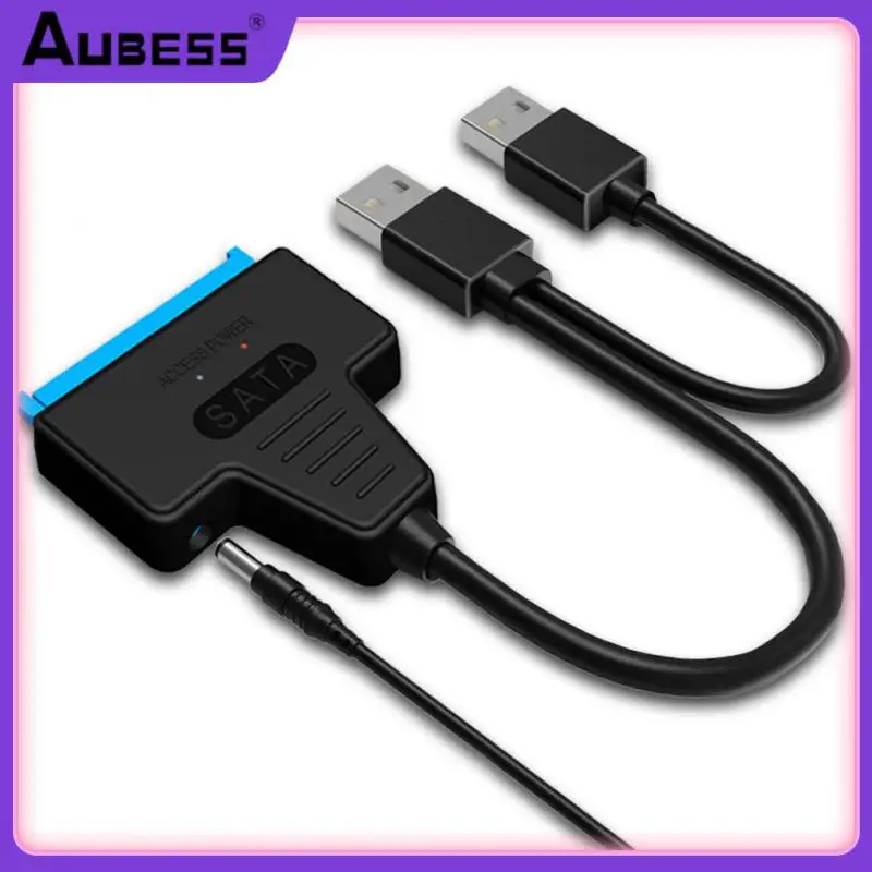 

Support 2.5 Inch External Ssd Hdd Hard Drive Drive Adapter Line Usb Easy Drive Cable Usb2.0 To Sata For Pc With Dc Power Supply
