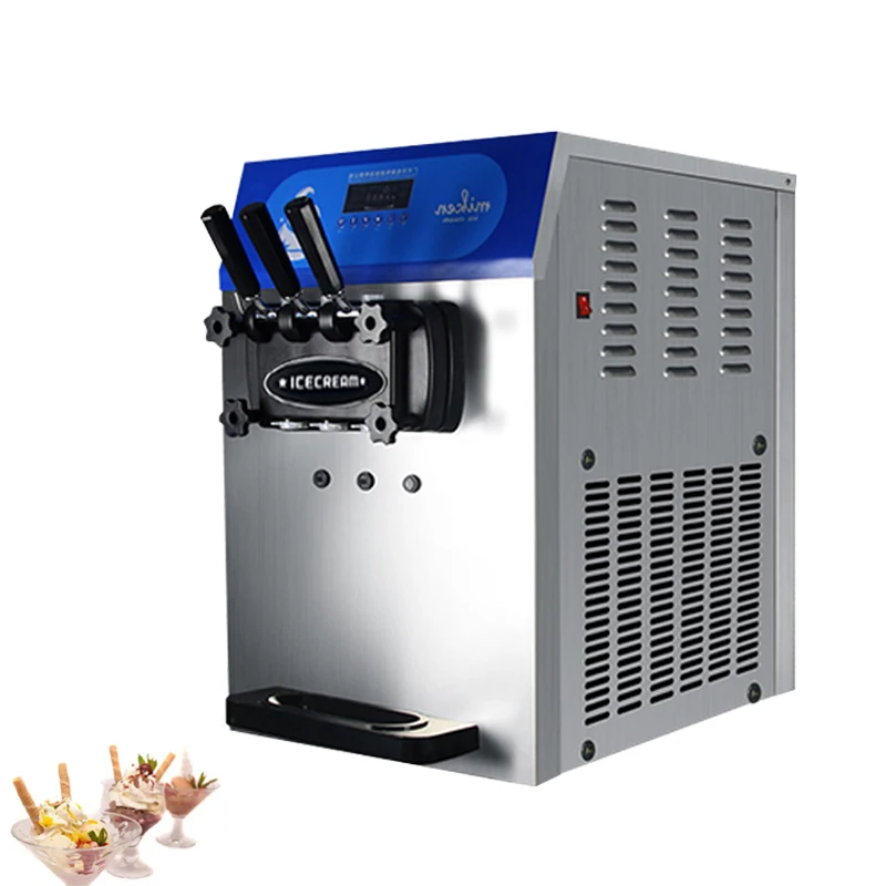 

Машина для производства мягкого мороженого с 3 вкусами, коммерческий аппарат для мороженого, оборудование для замораживания сладких конусов, торговый автомат