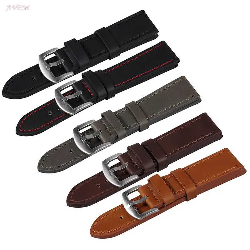 

Ремешок кожаный для Samsung Galaxy Watch 3, спортивный браслет для Huawei Watch GT 2e/GT2 46 мм, 18 мм 20 мм 22 мм 24 мм
