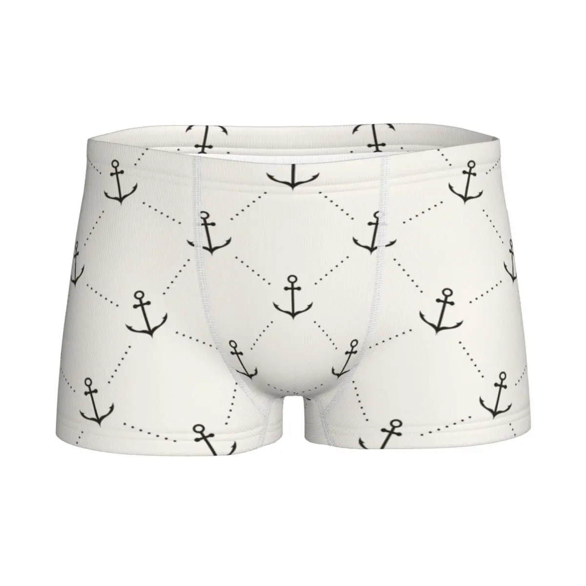 

Texture With Anchor Children Boys Underwear Cotton Shorts Panties Teenager Boxer Fashion Breathable Underpants Briefs