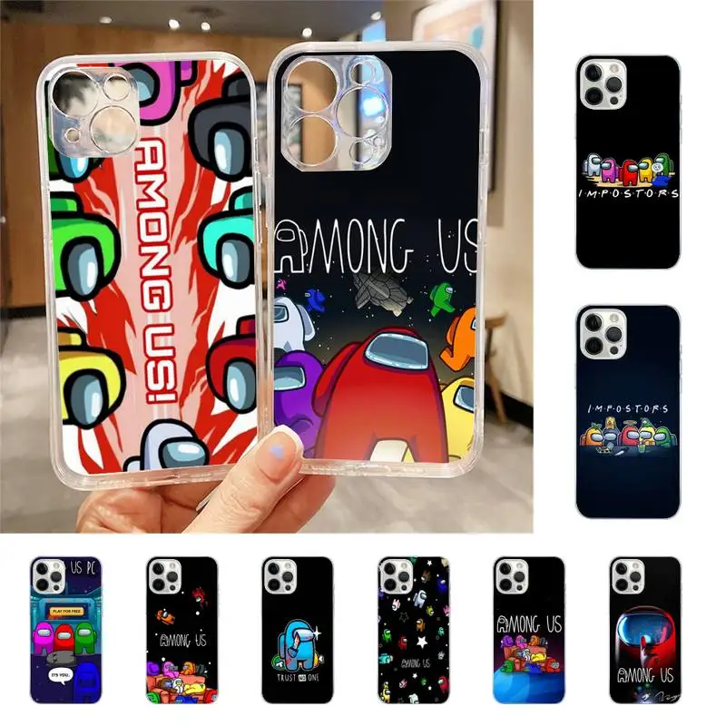 

Game A-Among U-Us Phone Case For Iphone 7 8 Plus X Xr Xs 11 12 13 Se2020 Mini Mobile Iphones 14 Pro Max Case