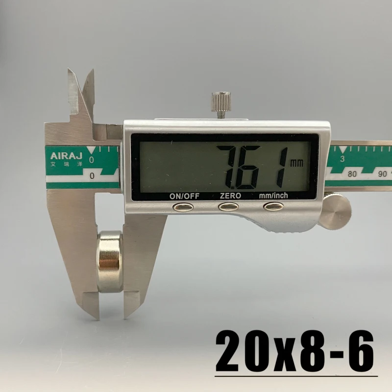 1/2/5/10 шт. 20*8-6 мм неодимовый дисковый магнит 20x8 отверстие 6 сверхмощный сильный