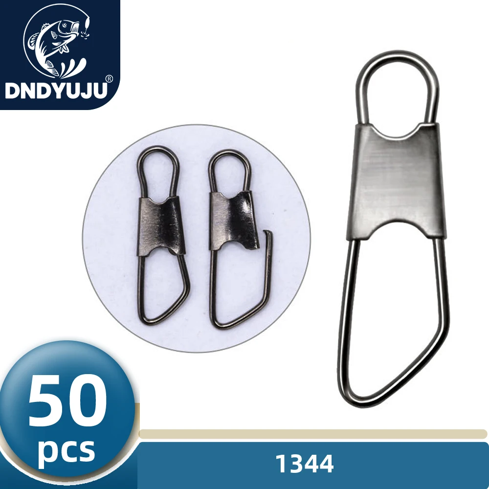

DNDYUJU 50pcs Carbon Steel Fishing Connector Fishing Lure Snap Fishing Bearing Rolling Swivel Pin Tackle Fishing Hook Tools