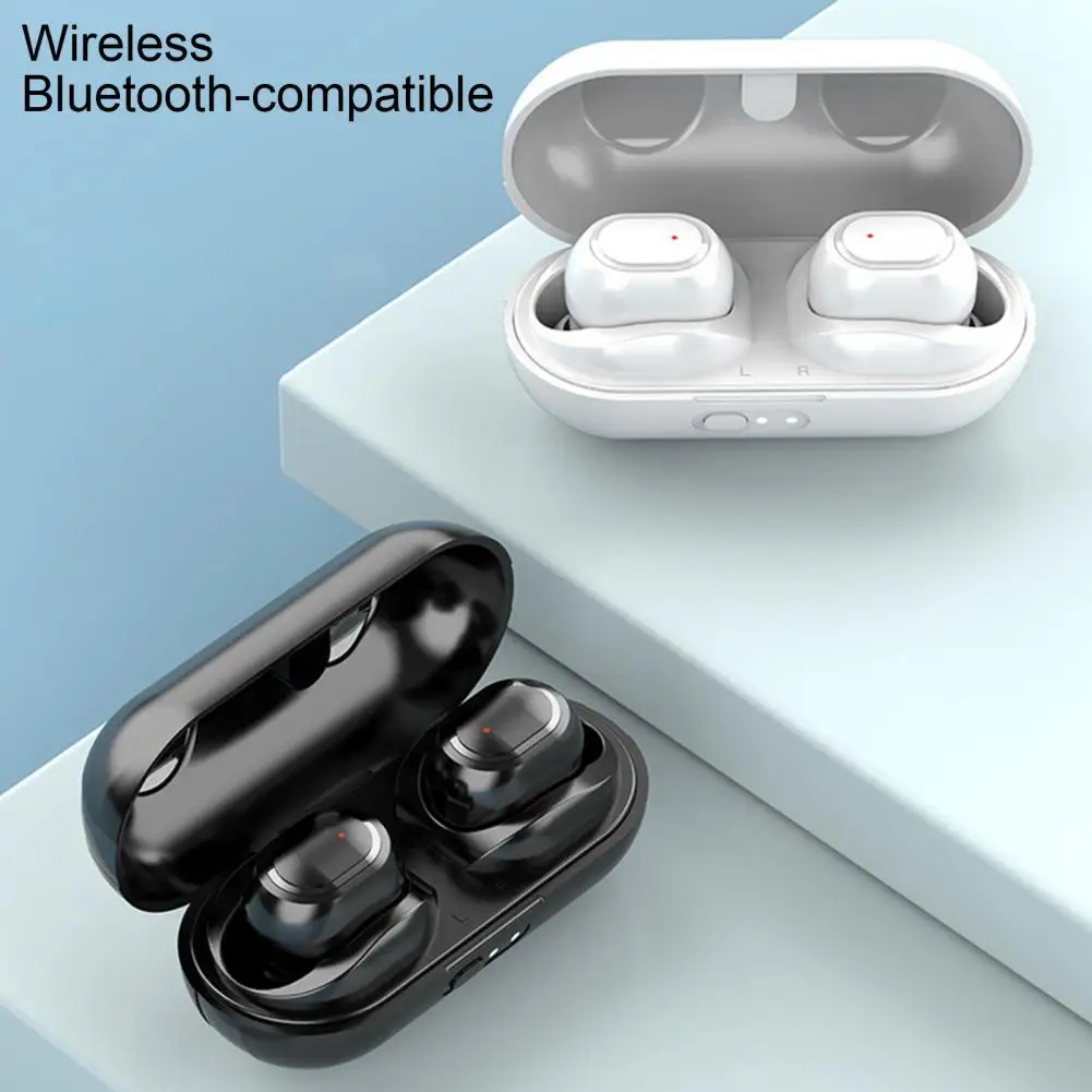 

Bluetooth-compatible Earphones Universal Mini In-ear Smart Touch Stereo Sports Wireless Headphones for Mobile Phone