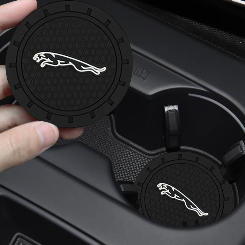 

Car Water Cup Pad Coaster Non-Slip Mat Silica Gel Holder Mat for Jaguar XF XE XJ F-Pace X-Type S-Type F-Type E-Pace I-PACE XK