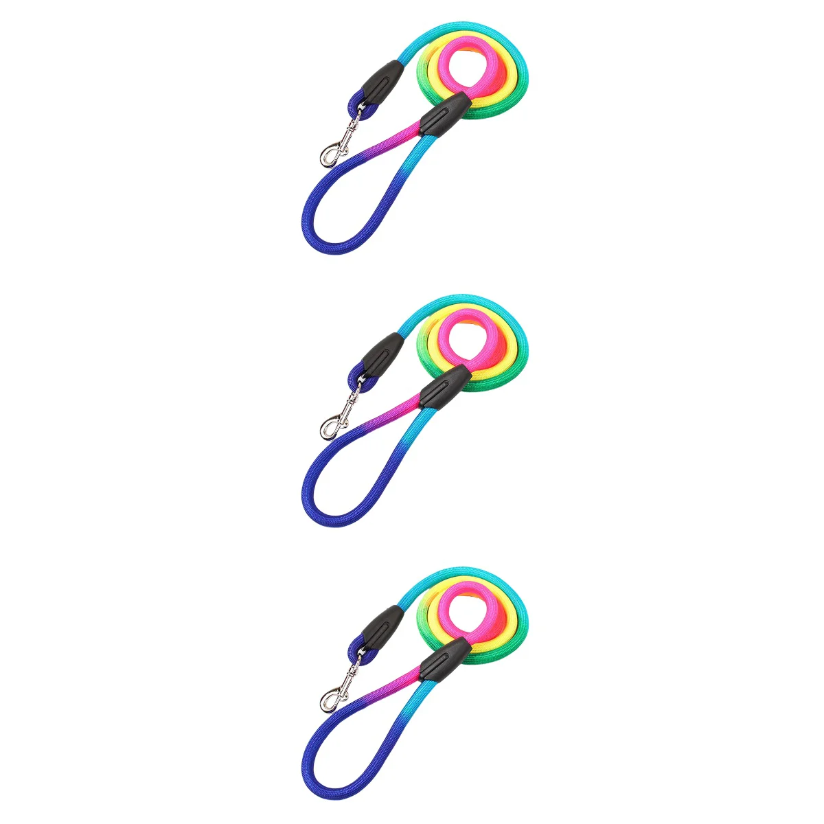 

3pcs 1.2M Colorful Dog Chains Hauling Leash Cat Pulling Rope Outdoor Accessories
