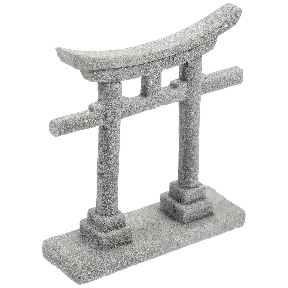 

Garden Micro Landscape Aquarium Adorn Japanese Home Decor Decorations Torii Sculpture Yard Prop Sand Table