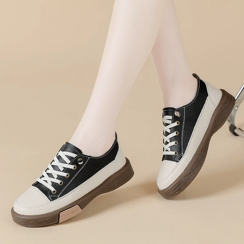 

Women's Casual Sneakers 2023 New Lace Up Platform Low Top Sports Shoes for Women Outdoor Wear-resistant Breathable Walking Shoes