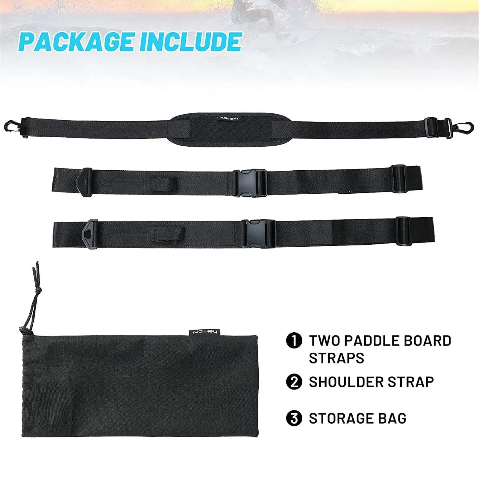 

Paddleboard Carry Strap Paddle Board Carrier Storage Sling for Surfboard Surfing Stand up Surf Wakeboard Canoe Kayak Accessories