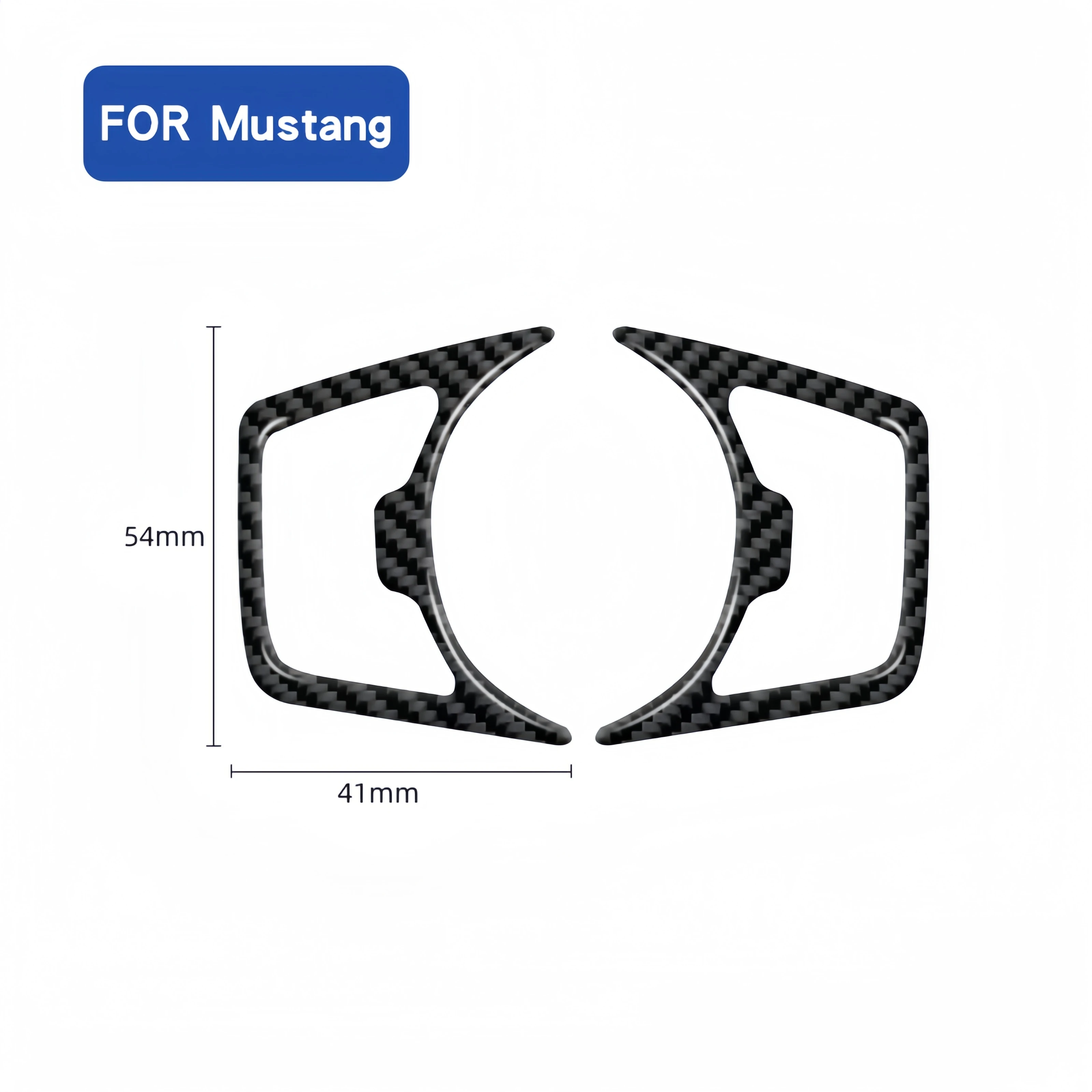 Для Ford Mustang 2015-2020 карбоновое волокно кнопка переключения автомобильной фары