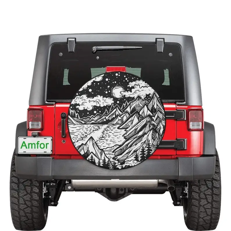 

Site Spare Tire Cover Galaxy Night Sky - Adventure Is Calling Halloween Gift Tire Cover Personalized Camper Tire Cove for SUV