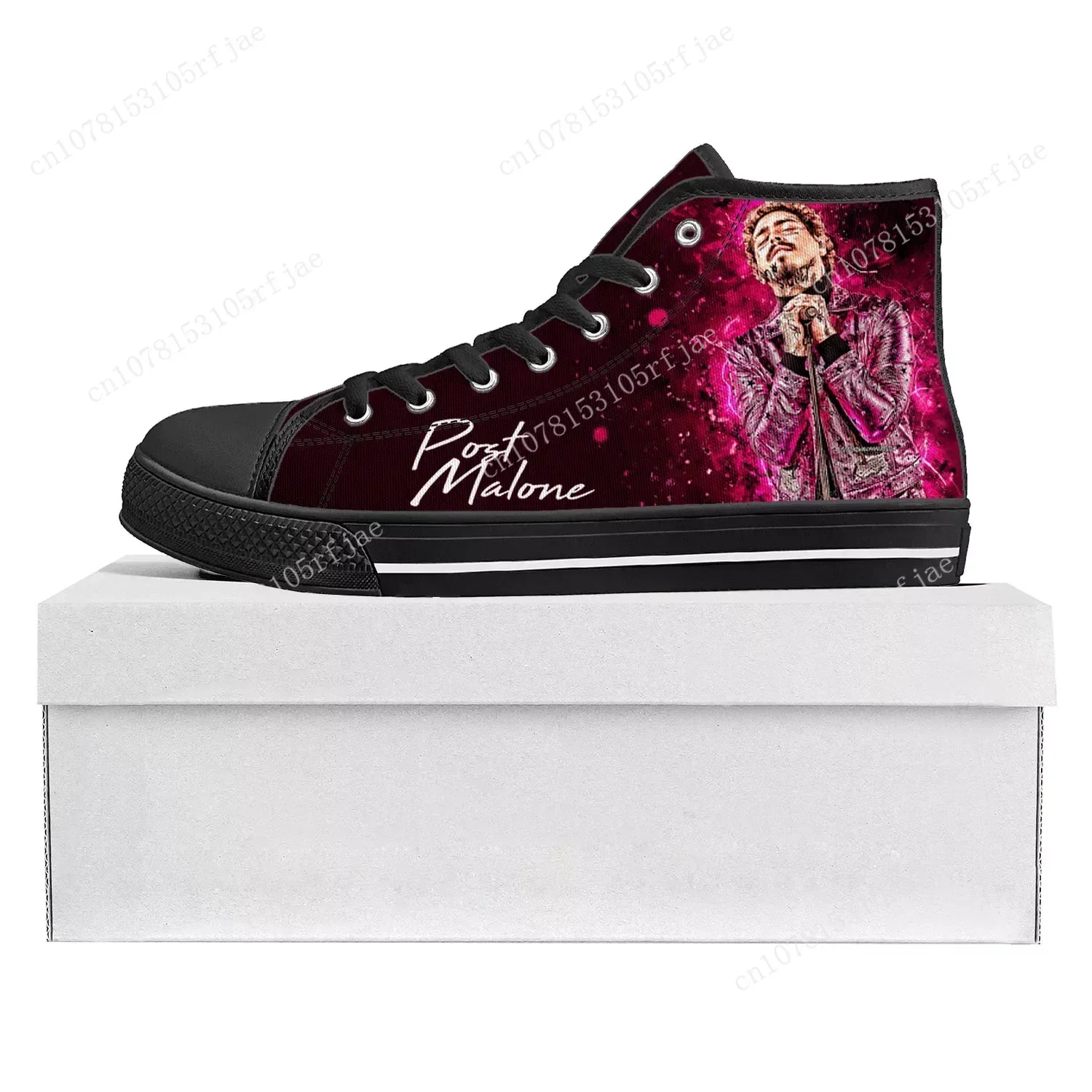 Высокие высококачественные кроссовки P-Post M-Malones Hot Singer мужские и женские холщовые