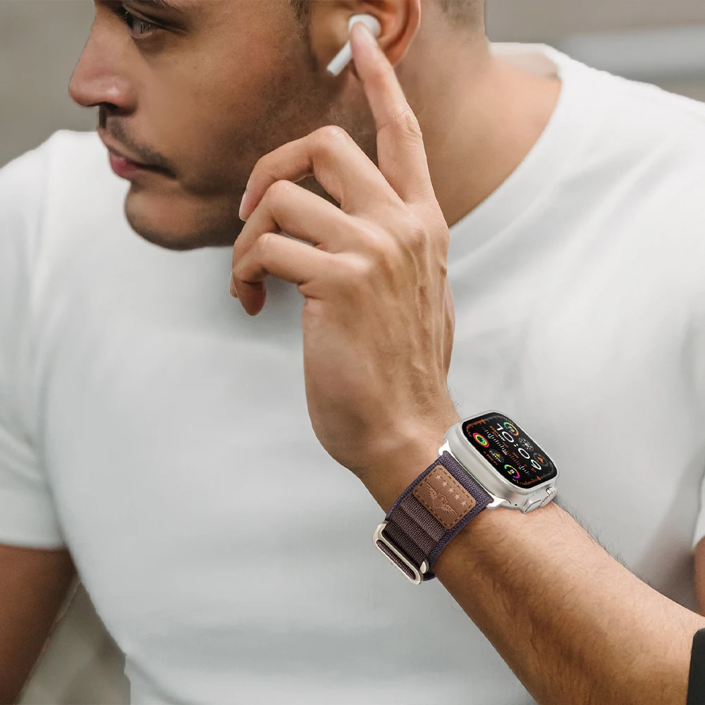Фото Ремешок Alpine для Apple Watch Ultra, 49 мм, 46 мм, 42 мм, 45 мм, 44 мм, 40 мм, 41 мм, нейлоновый браслет-ремешок для серий 11, 10, 9, 8, 7, 6, SE, 3 №5