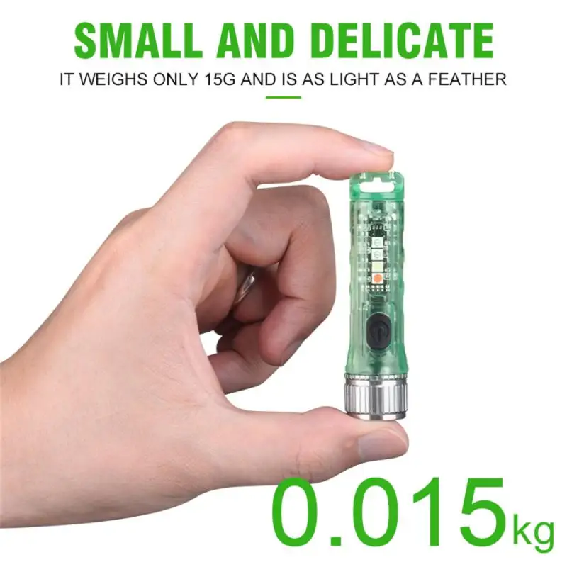 

Mini Flashlight LED Multi-function Waterproof Keychain Flashlight Portable Powerful Waterproof Magnetic Camping Torch Light