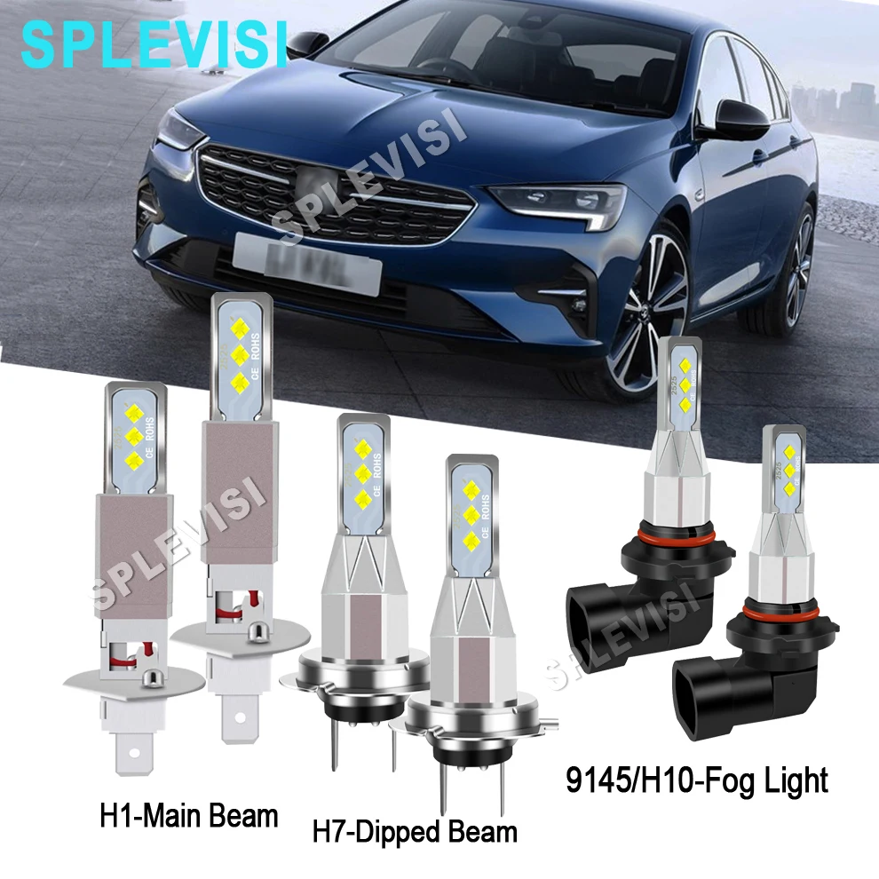 

H7 H1 H10 CSP Chips LED Car Headlight Bulbs Main Dipped Beam Fog Light For Vauxhall Insignia 2008 2009 2010 2011 2012 2013