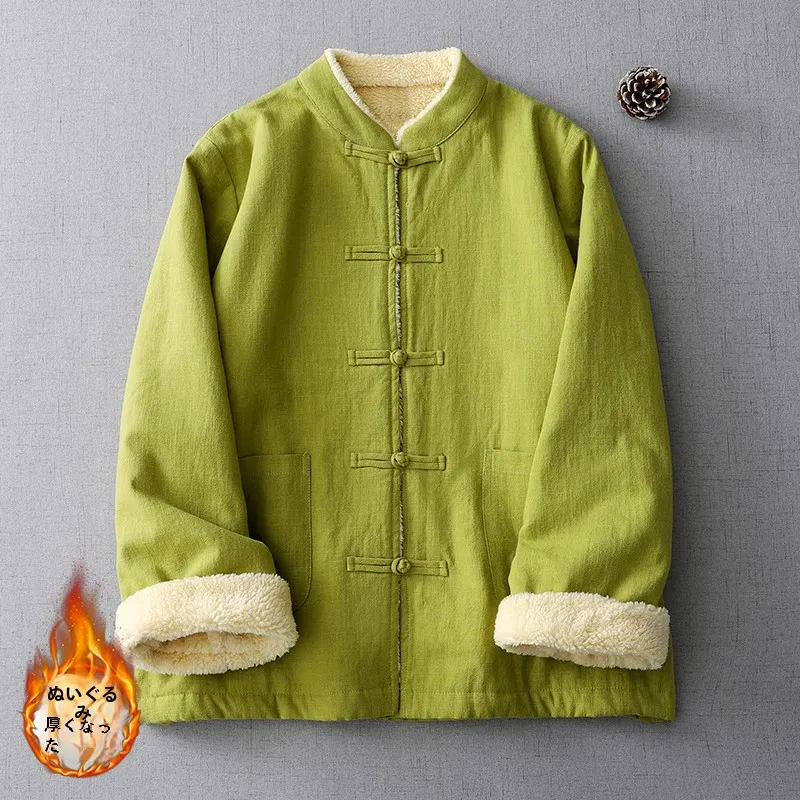 Новое китайское пальто на хлопковой подкладке для женщин зимняя утолщенная