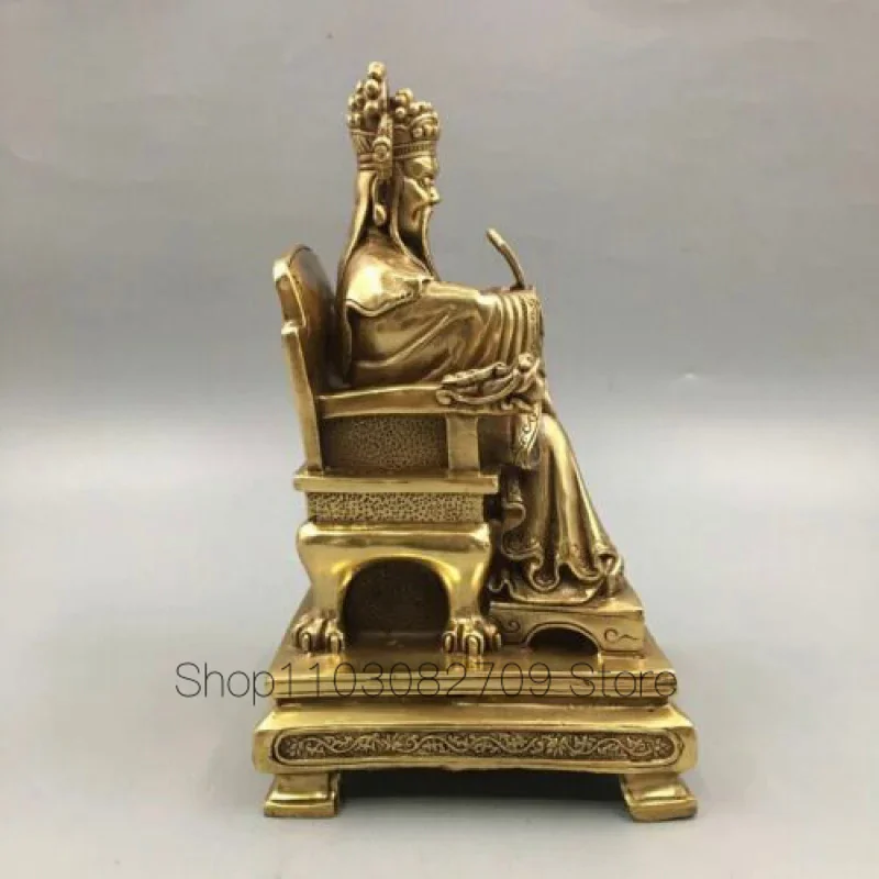 Китайская античная бронзовая скульптура Fortune God Wind Water Collection Decoration