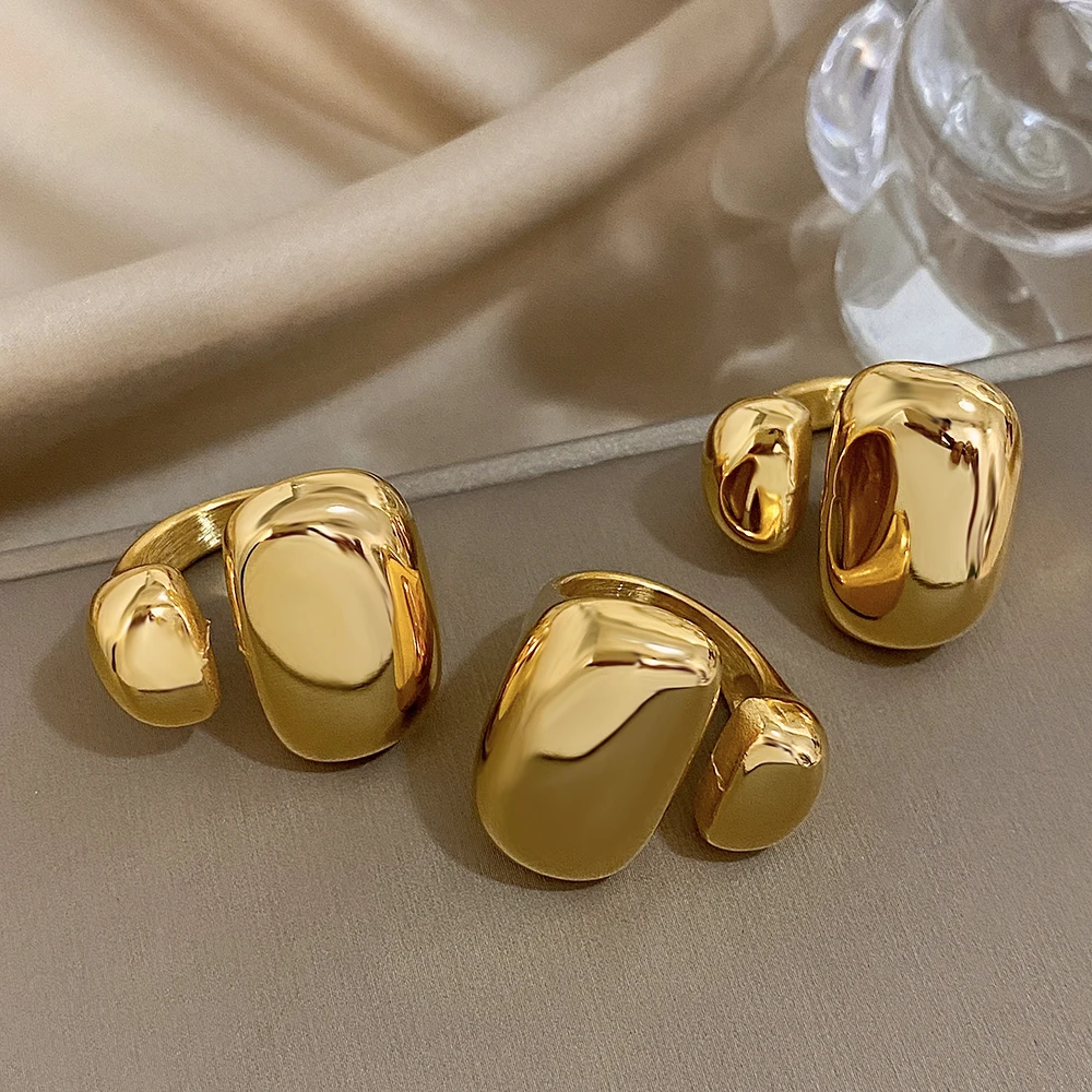 Большие геометрические кольца из нержавеющей стали