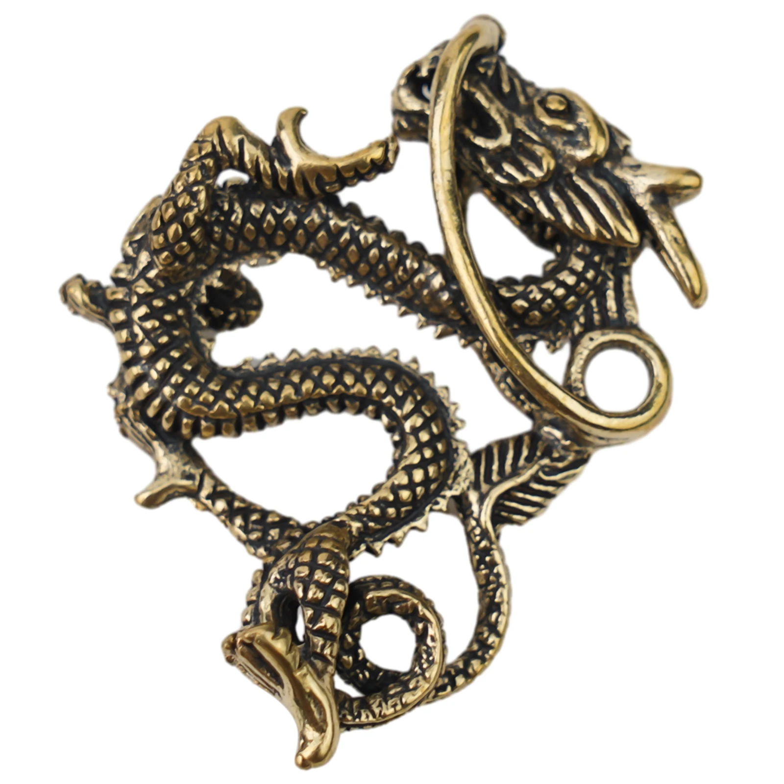 Латунный автомобильный кулон с драконом. Мощный и роскошный. Изысканное