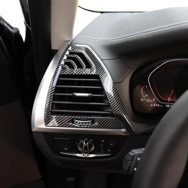 

ABS маленькая решетка вентиляционного отверстия кондиционера переменного тока рамка панель обшивка для BMW X3 2018 2019 2021 BMW X4 18-21 IX3 20-21