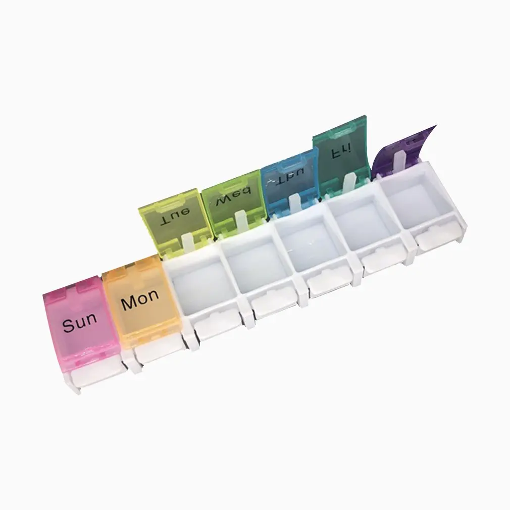 

7 Days Weekly Pill Box Tablet Holder Storage Pill Case Medicine Drug Container Pastillero Mini Box Pill Organize Pillbox carekit