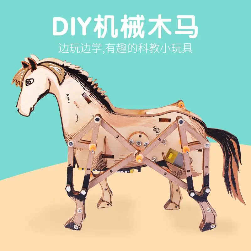 

Mechanical horses, small inventions made by science and technology, student handmade material packs