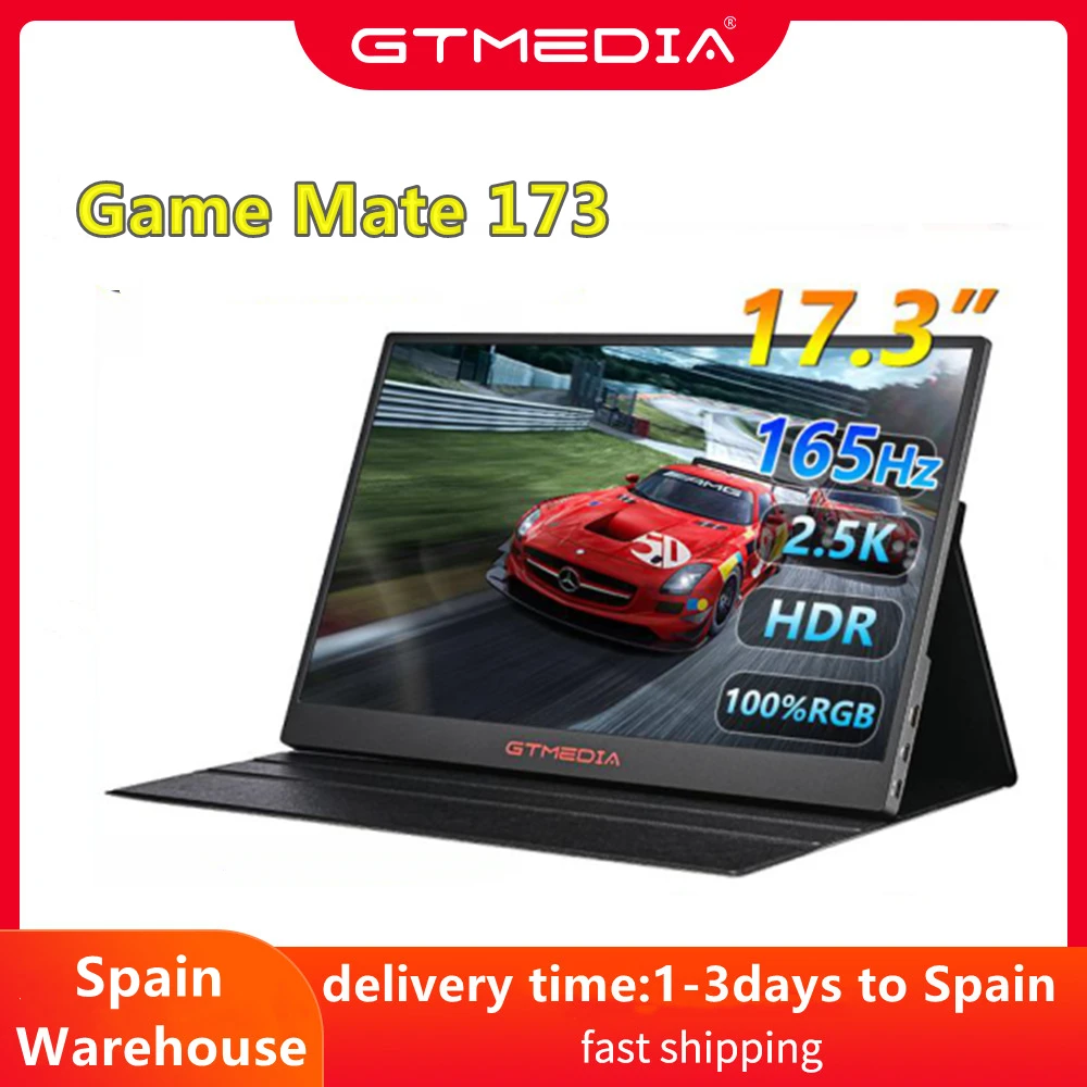 Портативный монитор GTMEDIA GAME MATE 173 для ПК игр 17 3 дюйма 2 5 K с Type C мини-HDMI дисплей