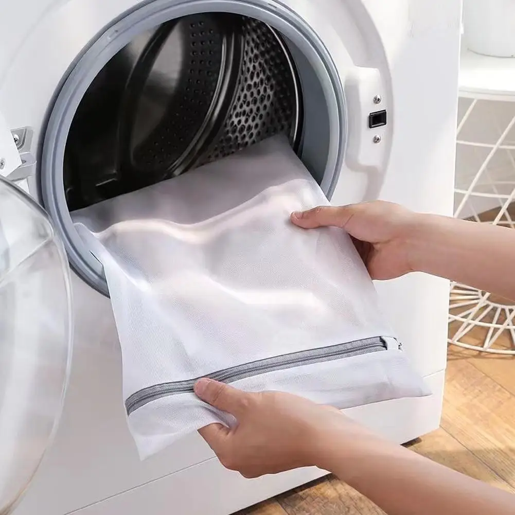 

Сетчатый мешок для стирки на молнии, полиэстер, мешки для стирки белья, сумки для стирки для стиральных машин, сетчатый бюстгальтер C9N8