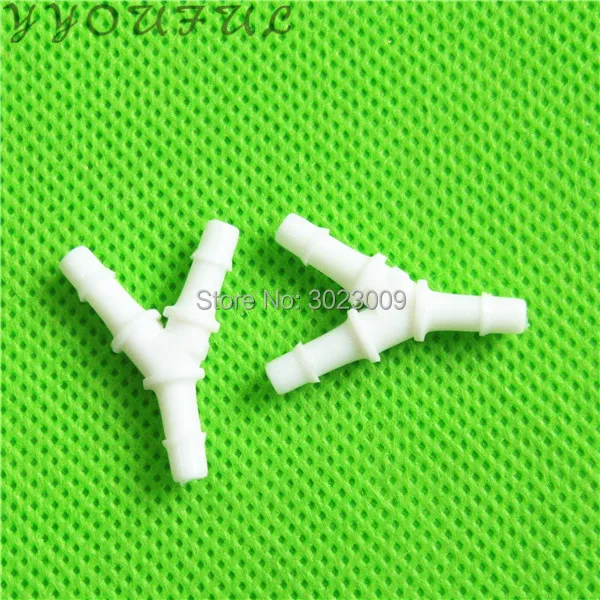 Inkjet printer ink hose connector Y shape for Seiko 510 Konica 512 DX4 DX5 TX800 head clips 4X3MM 3X2MM 6X4MM tube fittings 50pc