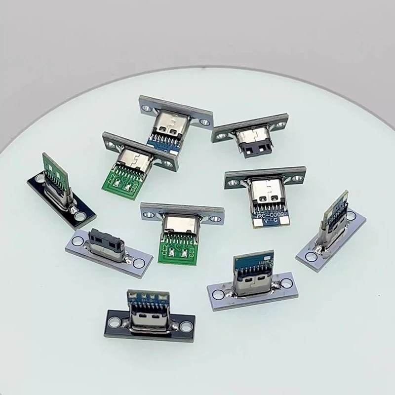 USB 3.1 гнездо типа C с винтовой фиксирующей пластиной Тип Jack 2Pin 4Pin 5Pin 6Pin гнездовой