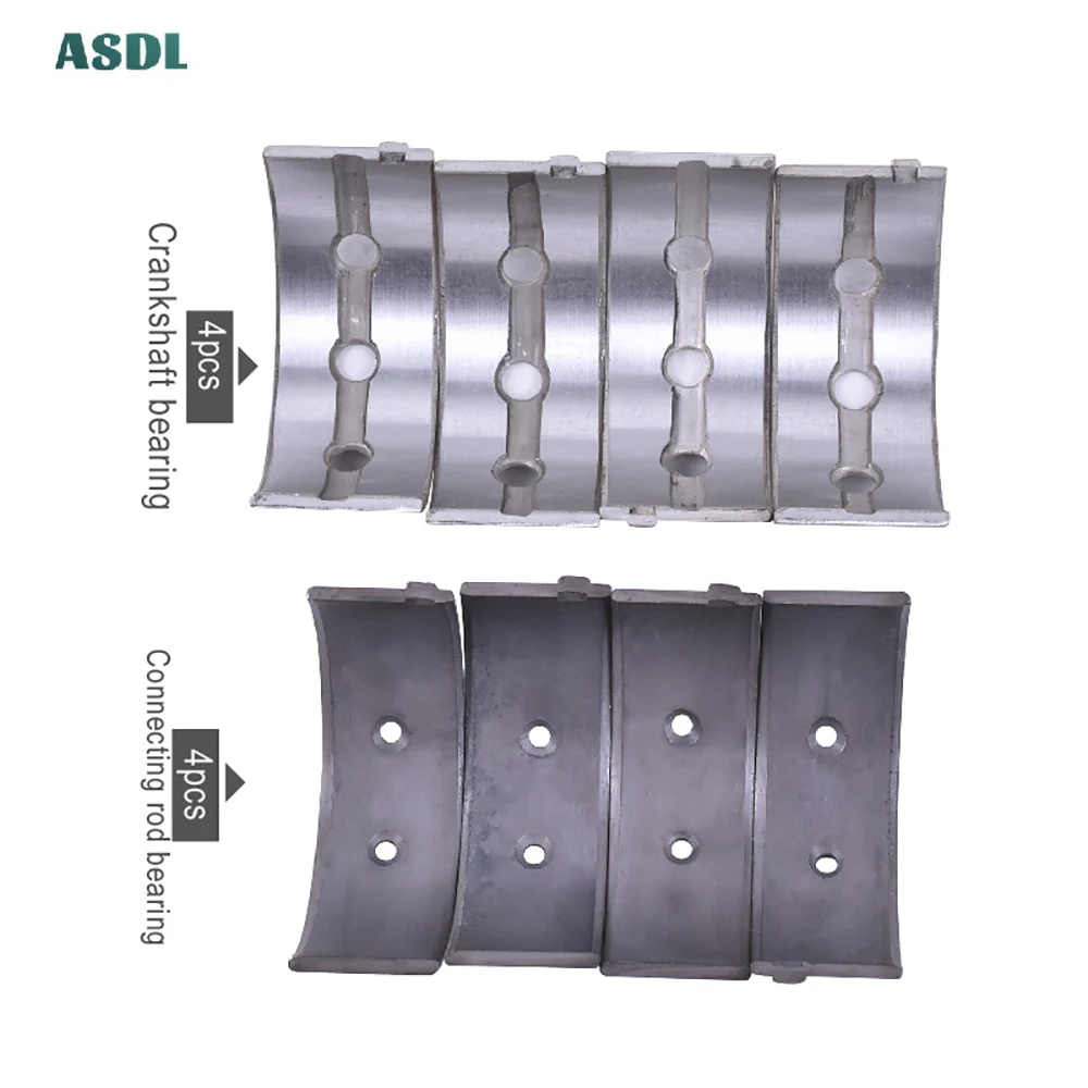 

+50 32.5mm Motorcycle Engine Crankshaft Tile & Connect Rod Main Bearing Set For Honda VF250V Magna 250 VF250 VTR250 97-12 250CC