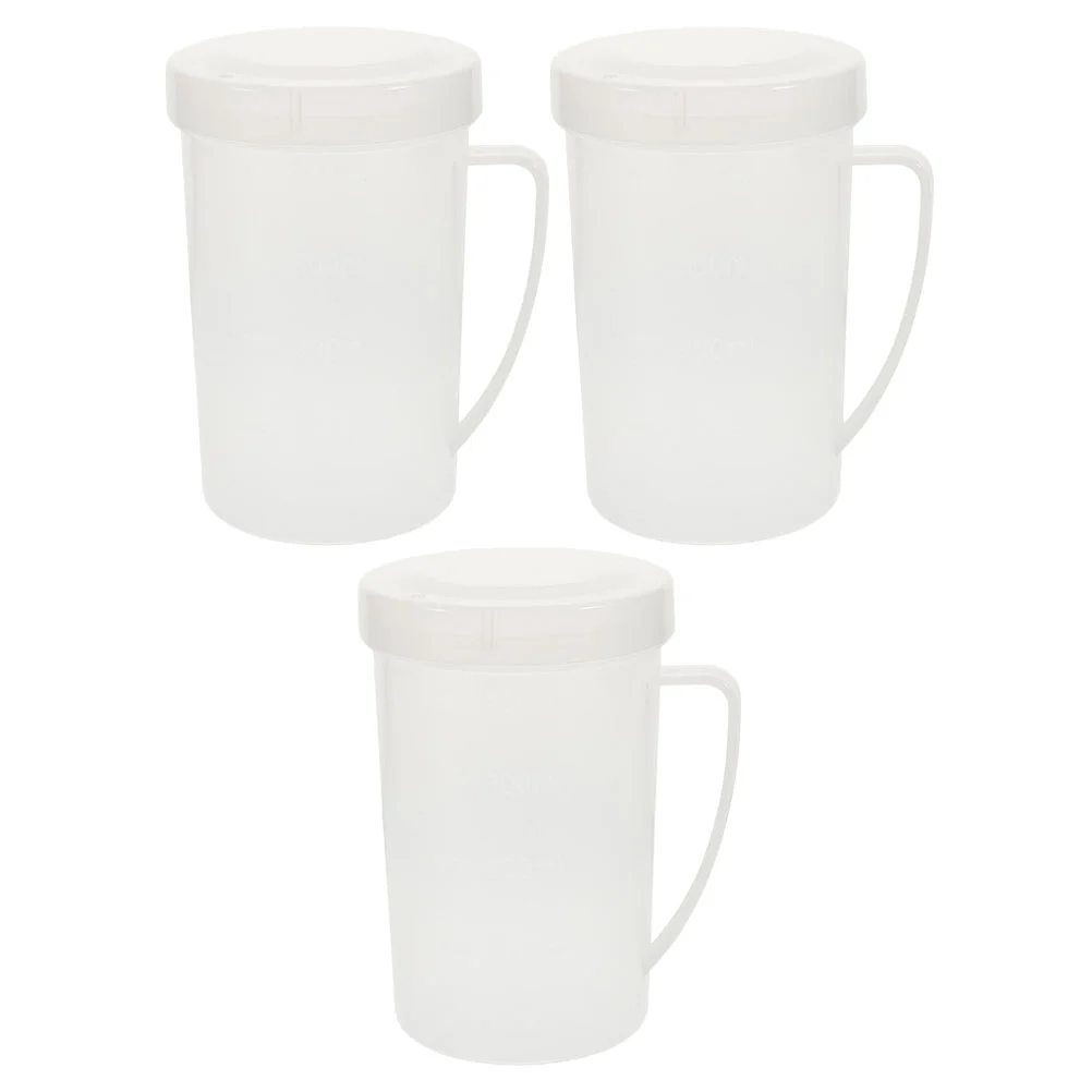 

3 Pcs Plastic Water Glasses Ramen Mug Espresso Campfire Coffee Portable Milk Carton Noodles Bowl Tea Cup Soy