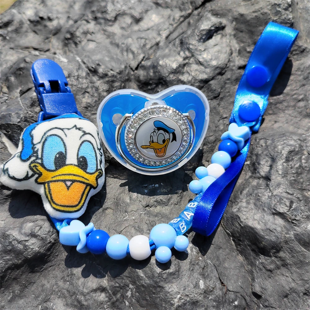 

[ Luxury Pacifiers for Boy Babies 0-18 Months ] Newborn Baby Safe Pp Cotton Stuffed Kawaii Holder for Dummy Bling Bling Nipples