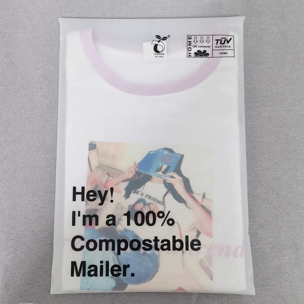 

Biodegradable White Poly Mailing Postage Bags Recyclable Plastic Mailer Bag Custom Envelope Packaging for Clothing