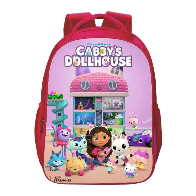 Фото Рюкзак для девочек Gabby's Doll House, школьные ранцы для детей 1-6 классов, Детские ортопедические портфели для начальной принцессы №3