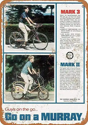 

Bicycles Wall Poster Tin Sign Vintage BBQ Restaurant Dinner Room Cafe Shop Decor