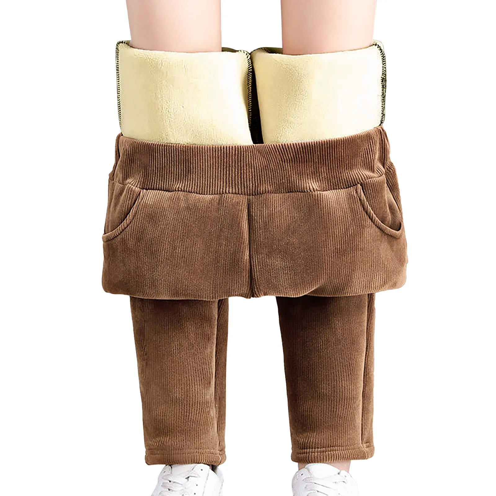 Женские повседневные спортивные комбинированные брюки полной длины из