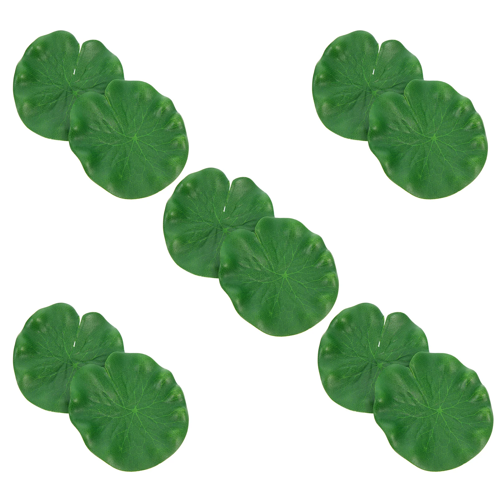 

10pcs Lotus Leaves Fake Lotus Leaf Ornament Water Pool Floating Lotus Leaf Decor