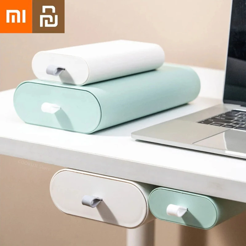 

Настольный органайзер Xiaomi Youpin, Канцелярский органайзер, приклеивающаяся настольная коробка, Настольный ящик для хранения косметики в офис...