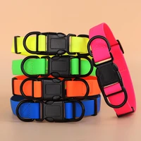 colorful pvc dog collar waterproof pvc dogs swimming collars pet outdoor travel collar adjustable for small medium large dogs