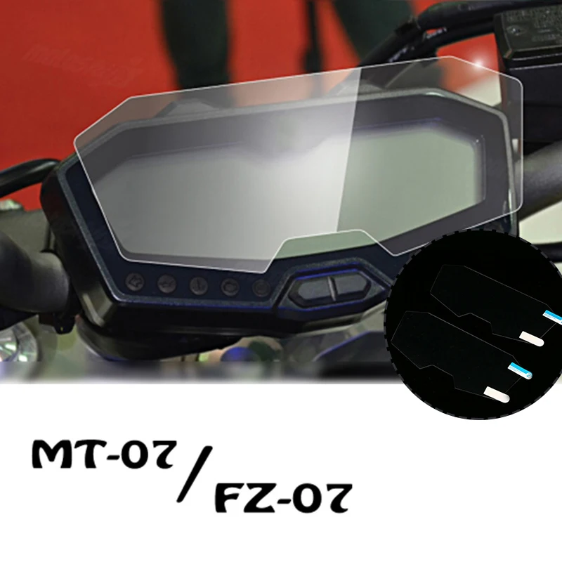 Фото Высокое качество-для Yamaha MT-07 FZ-07 2013-2017 мотоциклетный инструмент Защитная пленка от царапин Защитная пленка для приборной панели-A87U №4