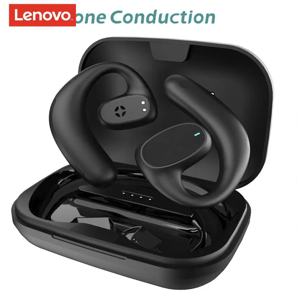 

Наушники-вкладыши Lenovo 4, беспроводные наушники с костной проводимостью, Bluetooth-наушники, Спортивная стереогарнитура, наушники с заушным крючком и зарядкой