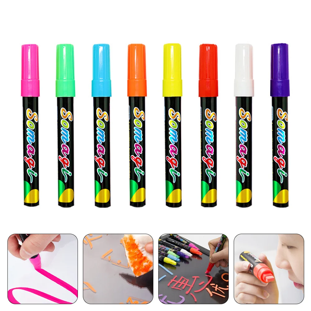 

Markers Pen Marker Pens Highlighters Car Fluorescent Highlightercoloring Chalk Liquid Bible Chalkboards Signs Erasewindows Board