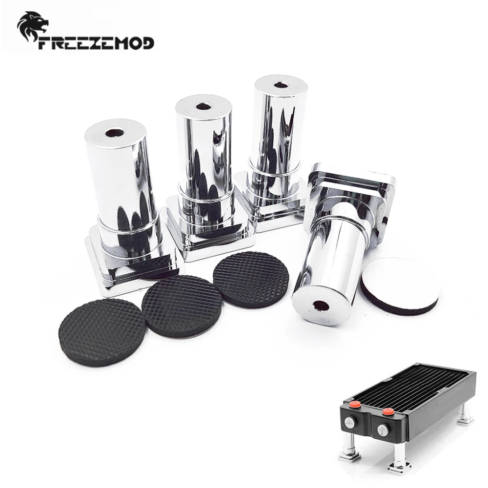 

4pcs FREEZEMOD Radiator Base Heatsink Bracket Aluminum Desktop Mounting Screws Cooler Holder CNC Water Cooling Parts PJ-HJZJ